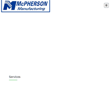 Tablet Screenshot of mcphersonmfg.com